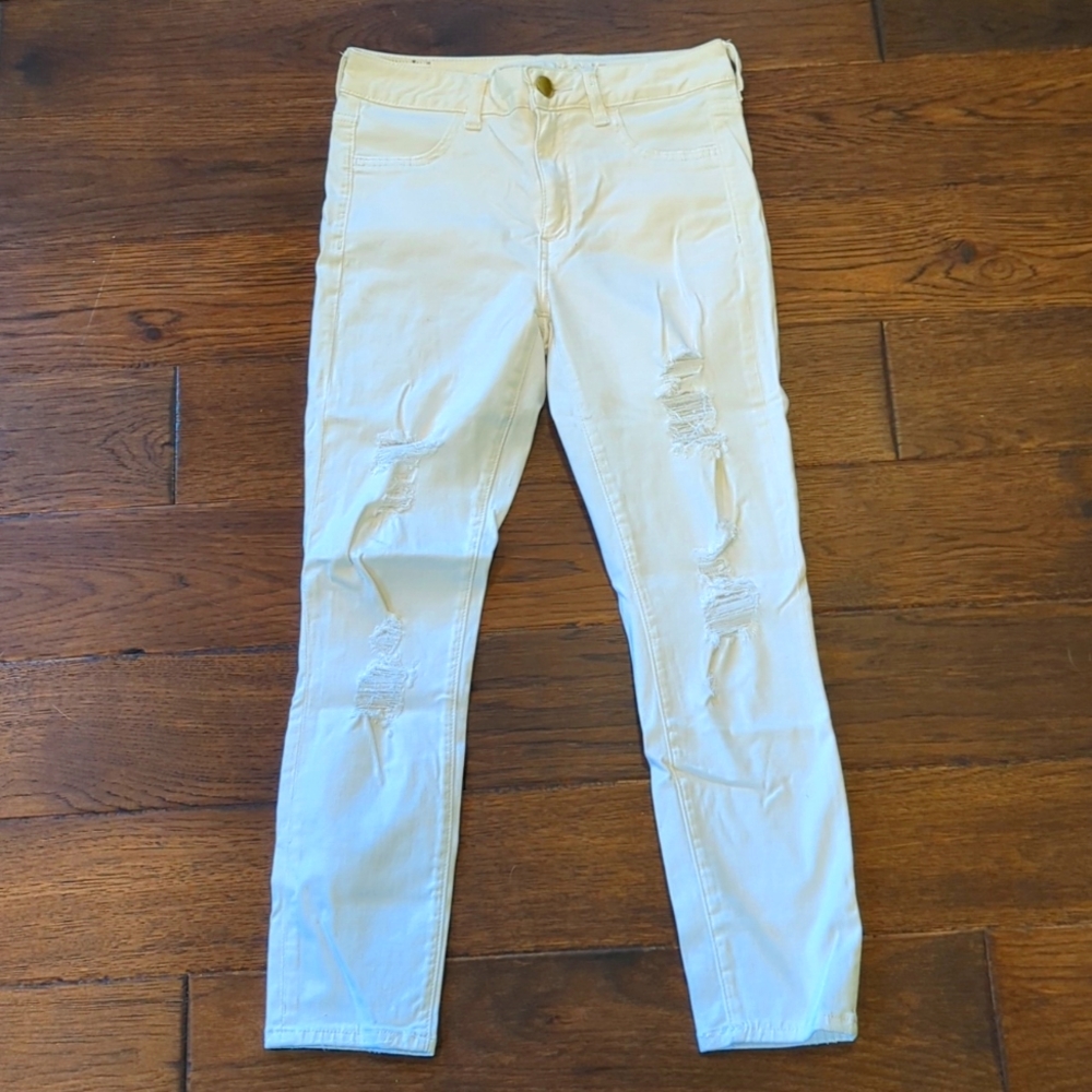 American Eagle Outfitters White Jean